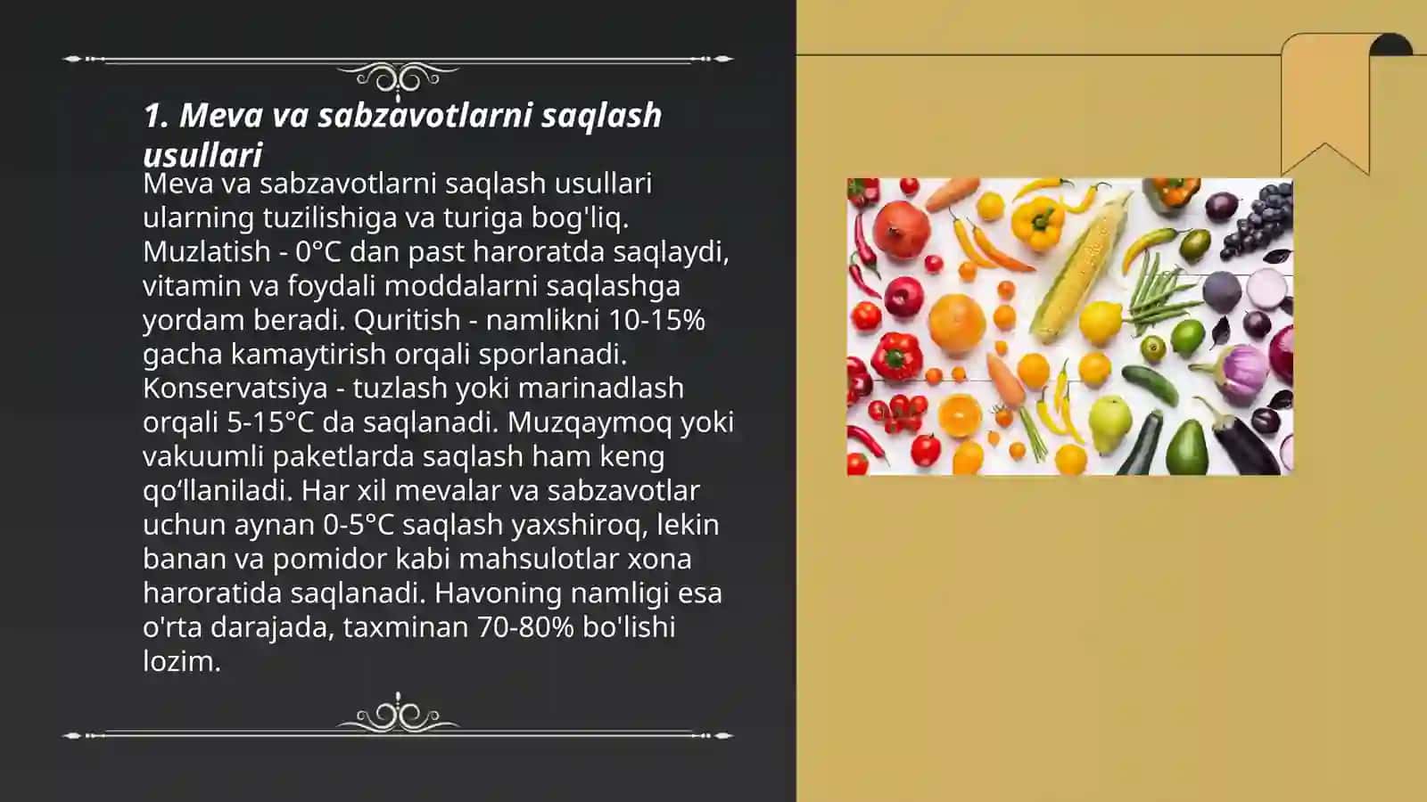 Meva va sabzavotlarni konservalash xomashyolari 3