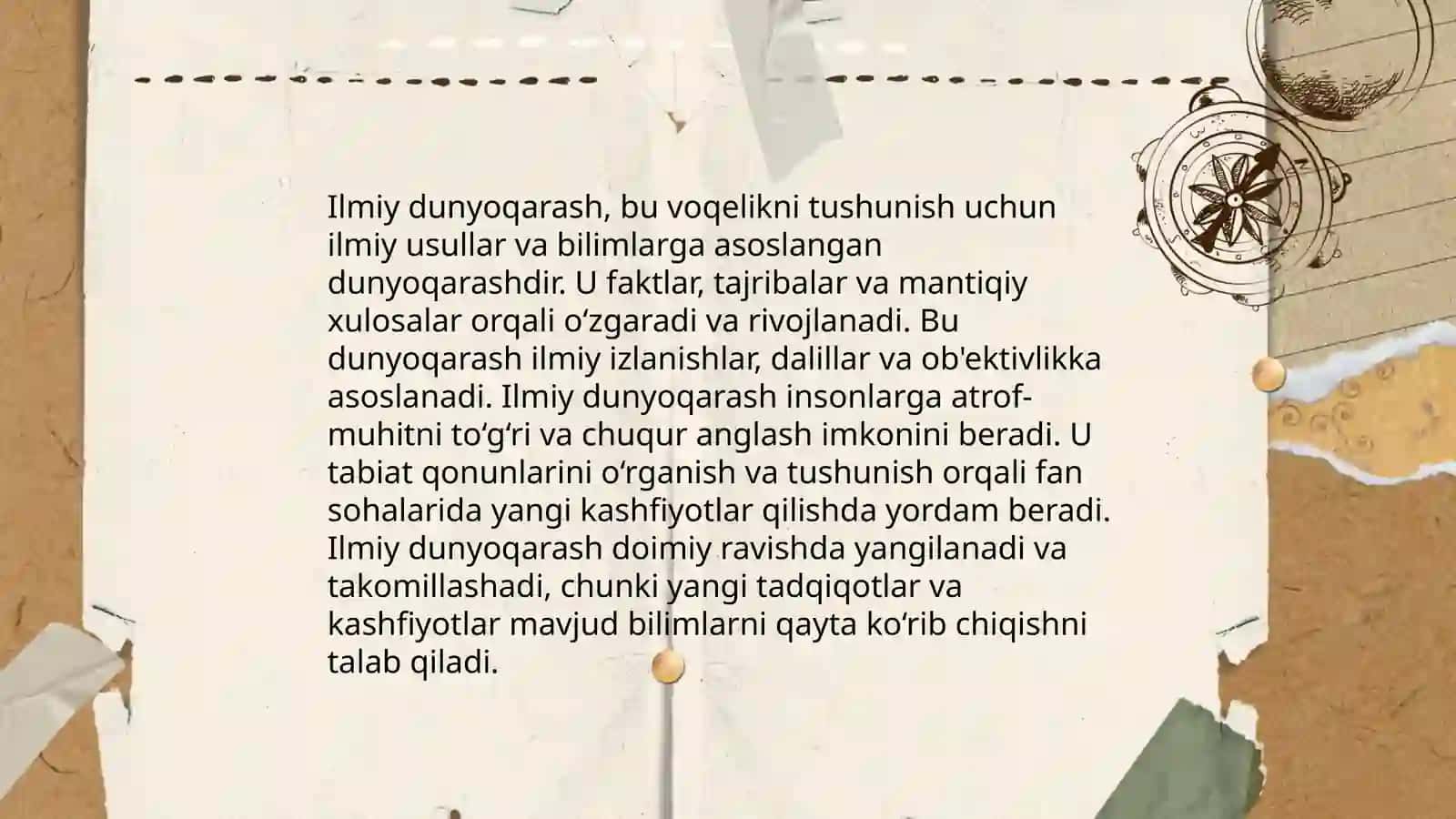 Ilmiy dunyo qarashni shakillantirish 3