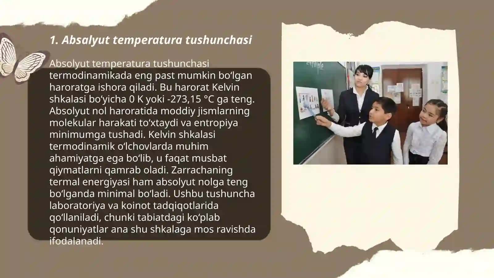 Oʼrta umum taʼlim maktablarida "Absalyut temperatura" mavzusini oʼqitish metodikasi 3