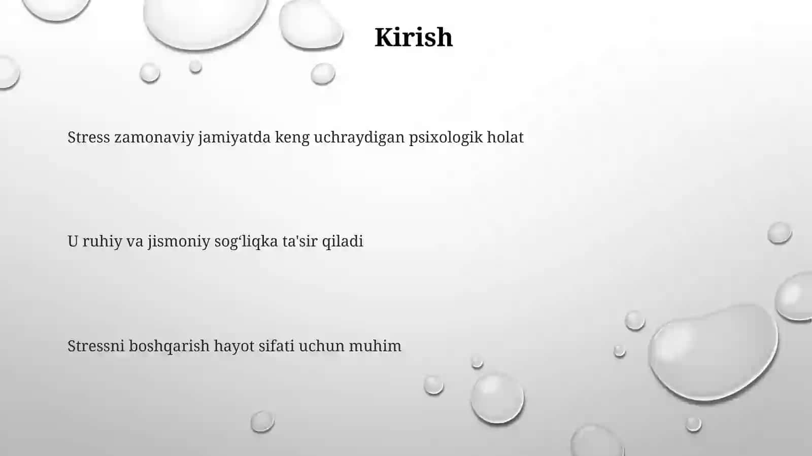 Stress holatini (ruxiy zarbani) boshqarish 3