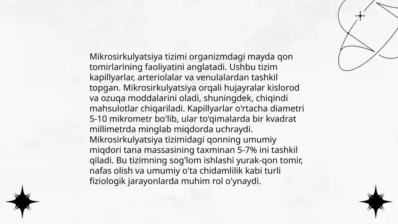 Mikrosirkulatsiya haqida tushuncha 3