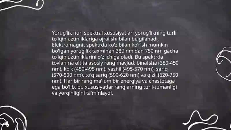 Yorugʻlik nurining tanlab yutilish hodisasi 3