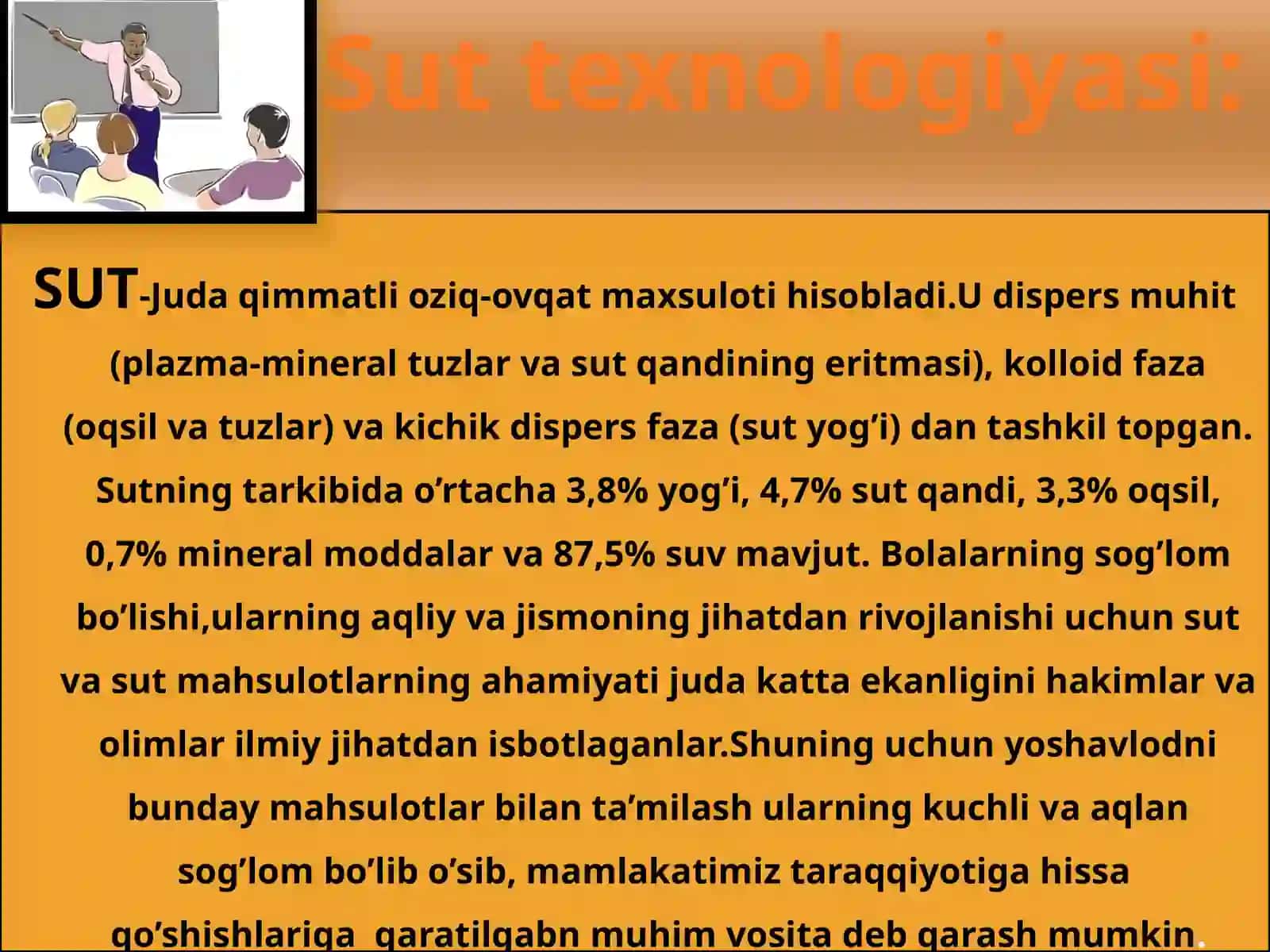 SUT VA SUT MAXSULOTLARI TEXNOLOGIYASI 3