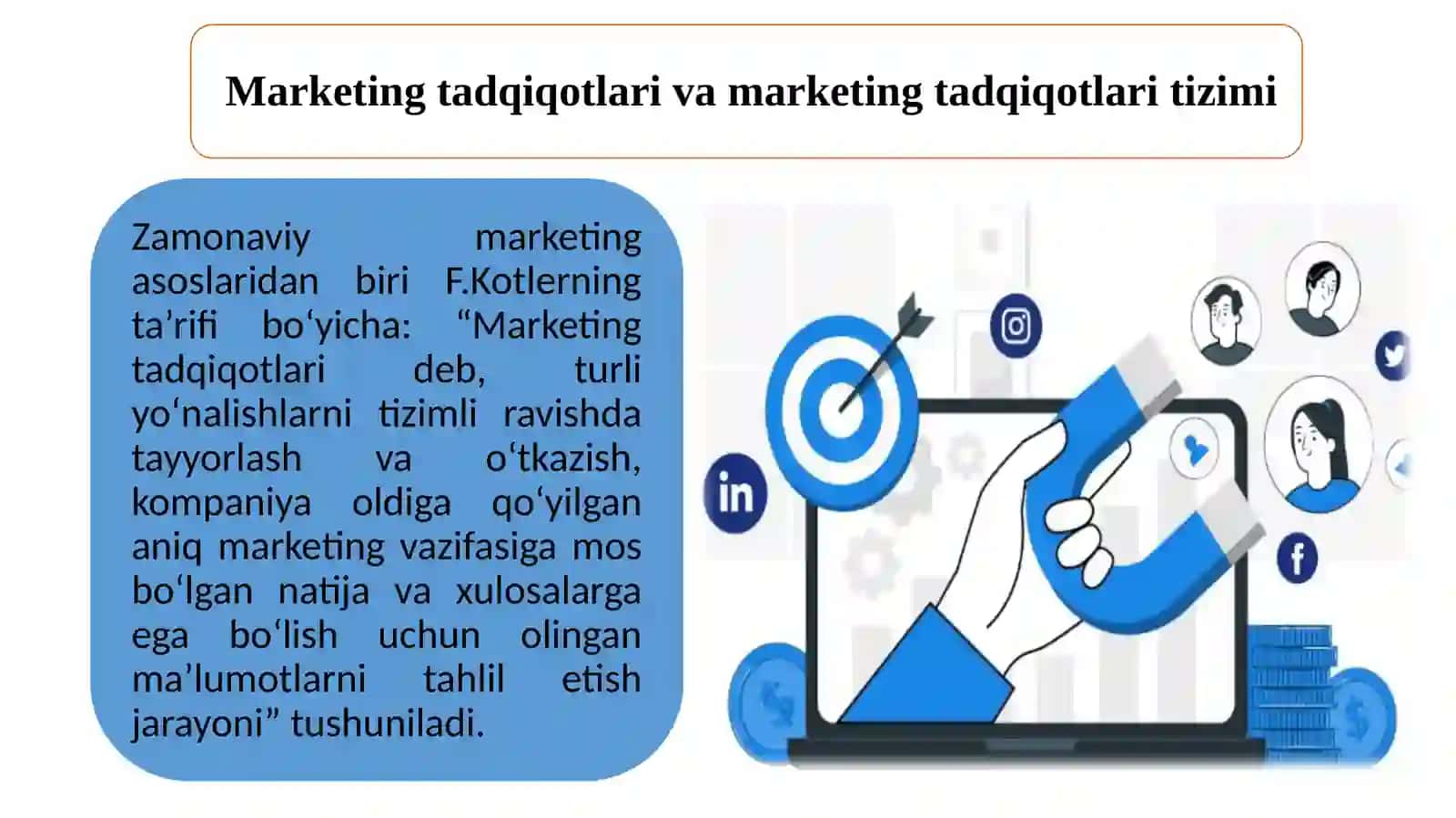 Marketing tadqiqotlari va marketing tadqiqotlari tizimi 3