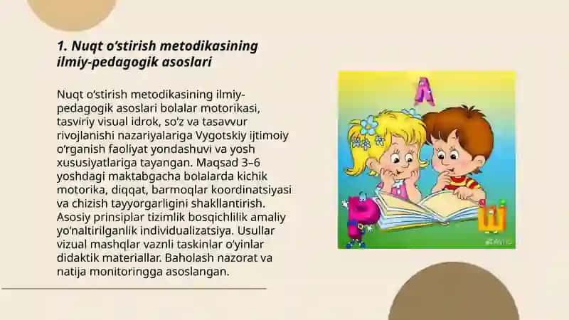 Nuqt o‘stirish metodikasi fan sifatida rivojlanish bosqichlarini 3