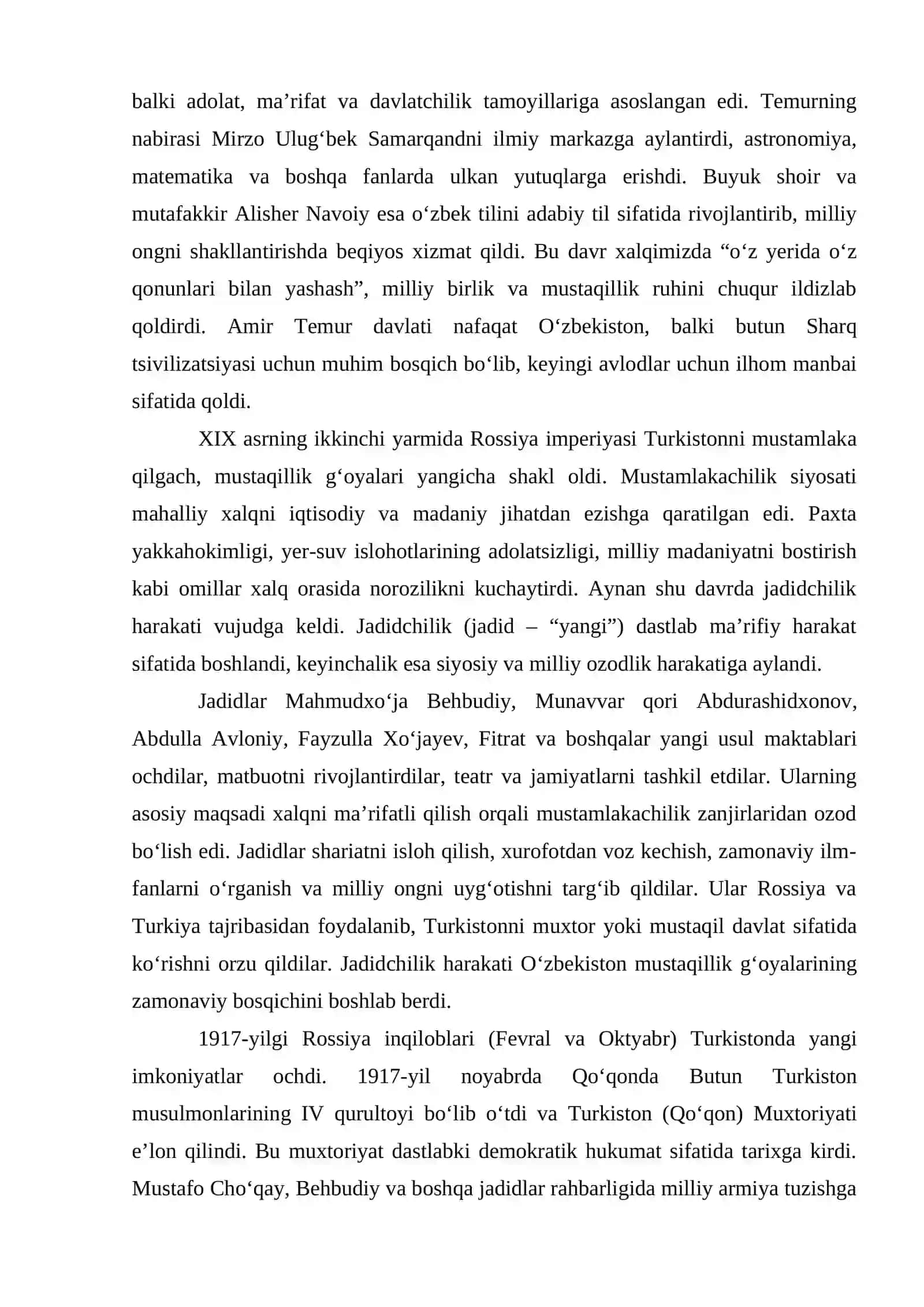 O’zbekistonda mustaqillik g’oyalarining tarixiy asoslari 3