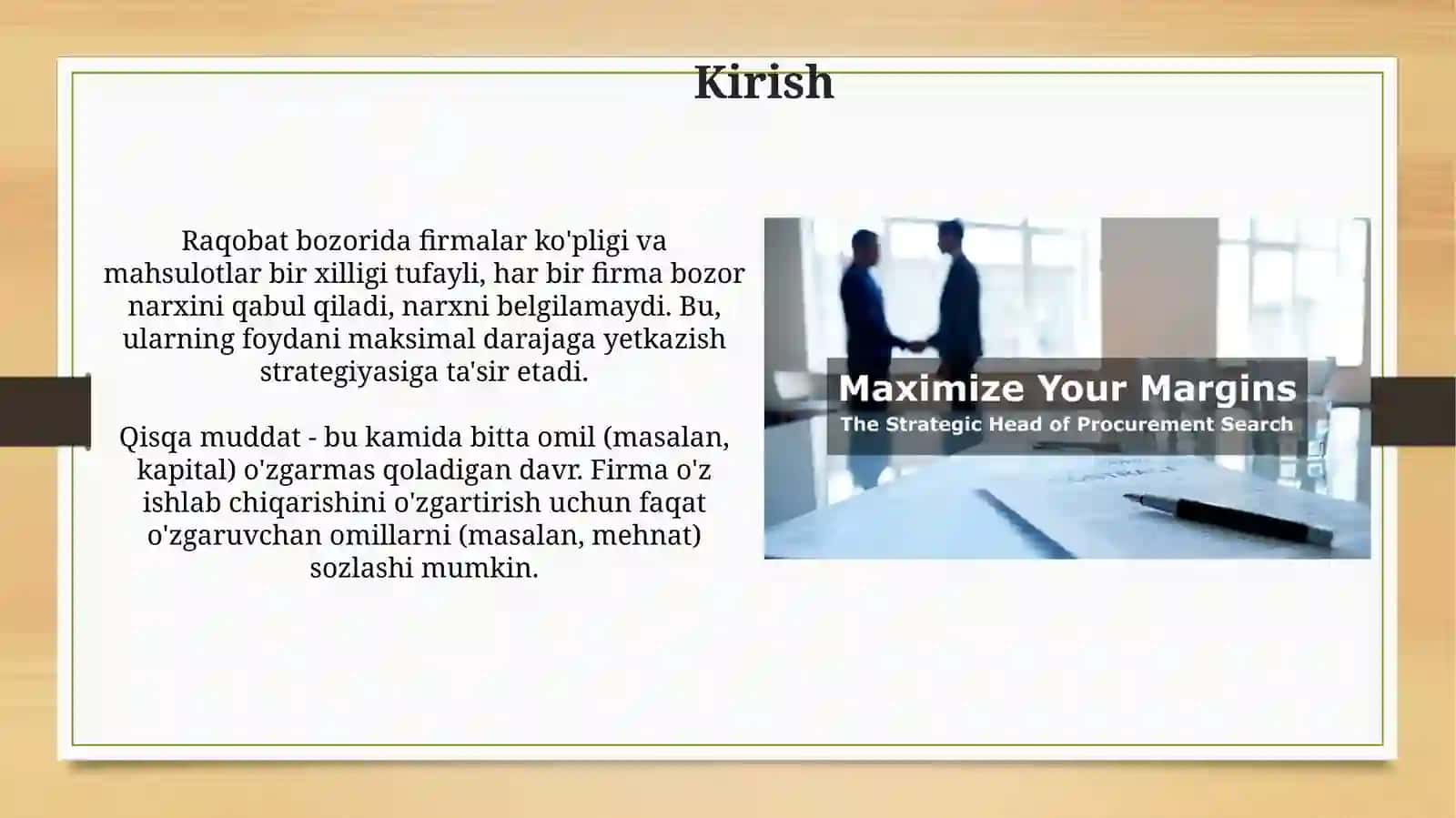 Bozor bozorining raqobatini tahlil qilish 3