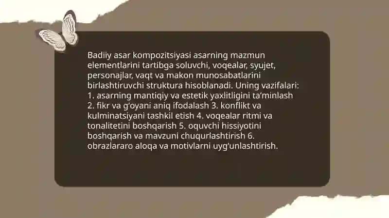 Badiiy asar kompozitsiyasi 3