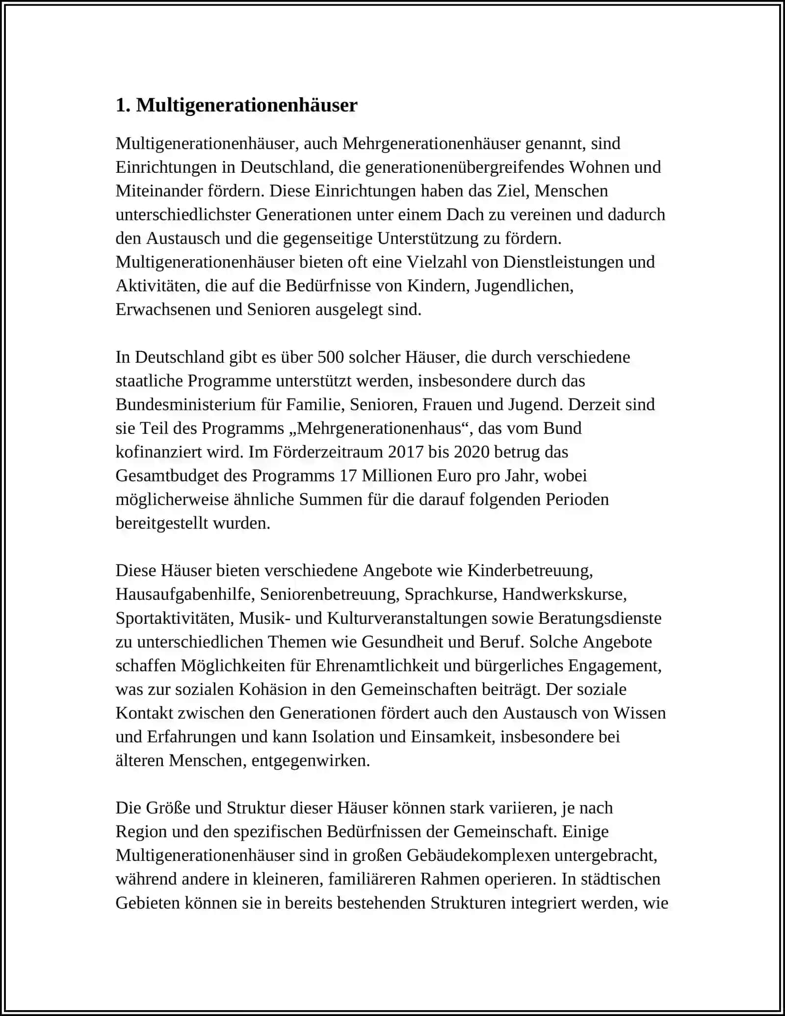 Multigenerationenhäuser 3