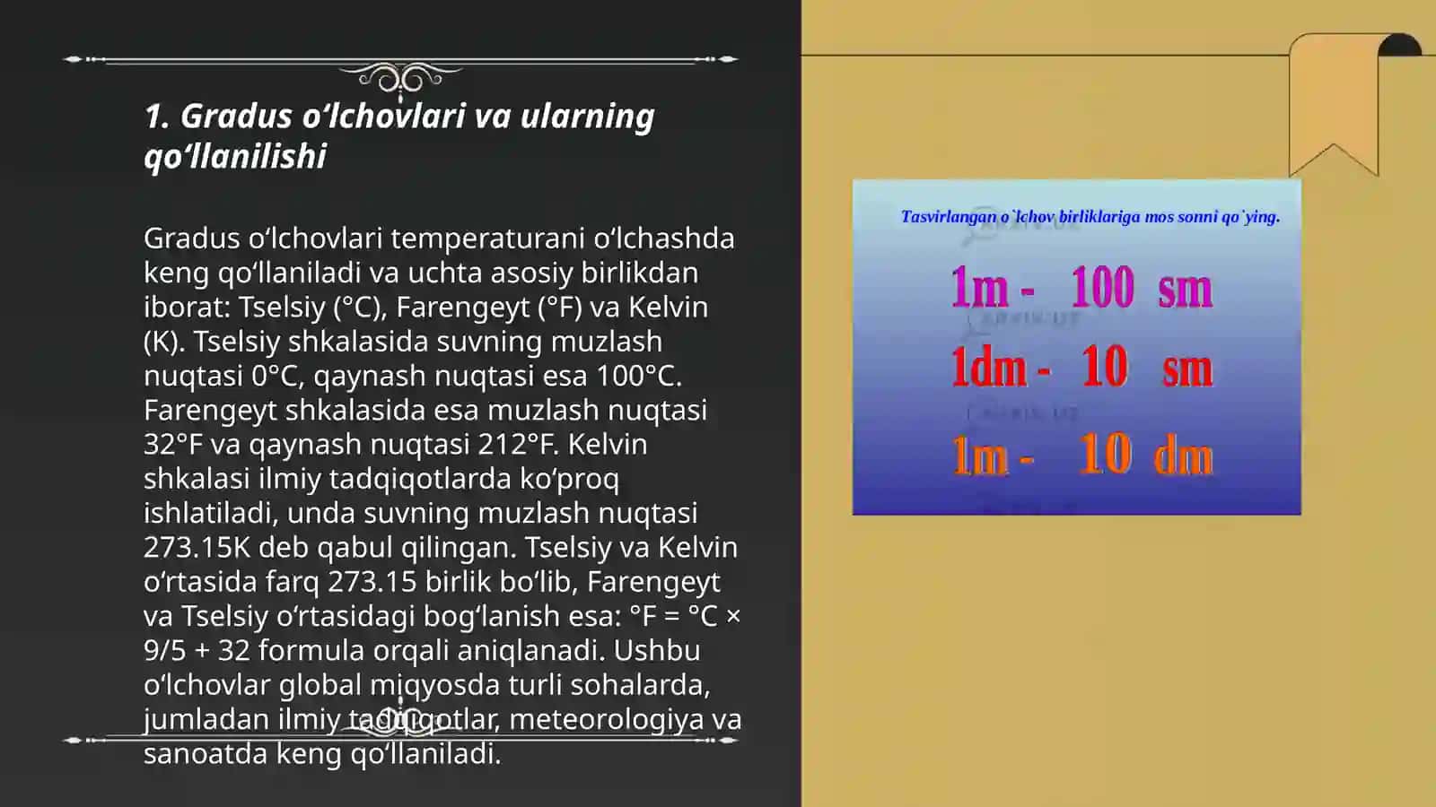 Burchak o‘lchovlari turlari 3