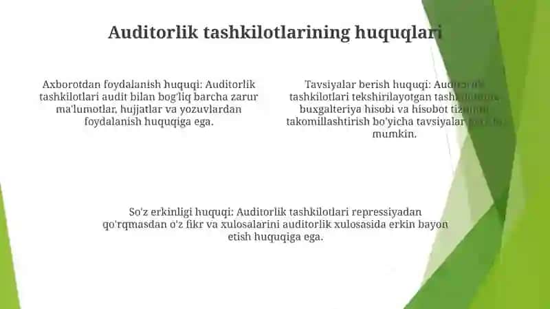 Auditorlik Tashkilotlarining Huquqlari Va Majburiyatlari 3