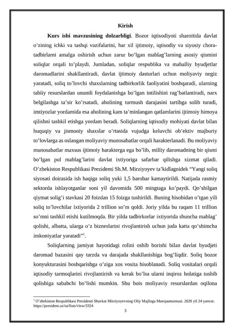 Soliqlar va Ularning Bozor Iqtisodiyotidagi Vazifalar 3