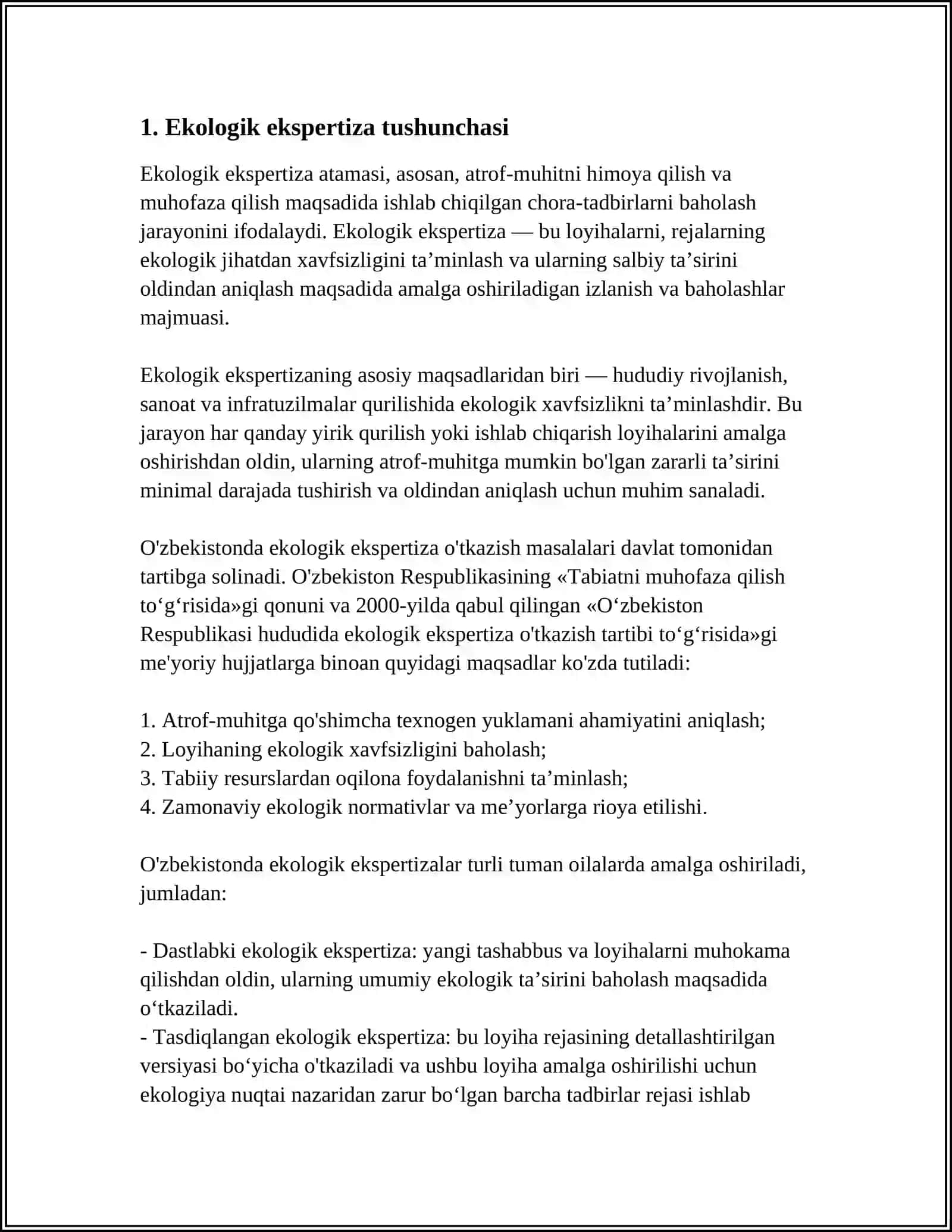EKOLOGIK EKSPERTIZA HUQUQLARI 3