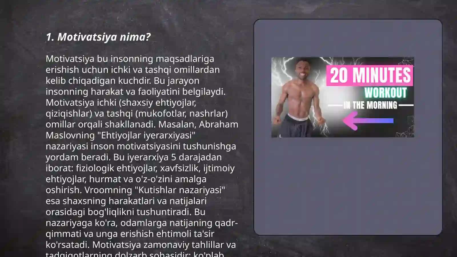 Motivatsiya haqida umumiy tushuncha 3