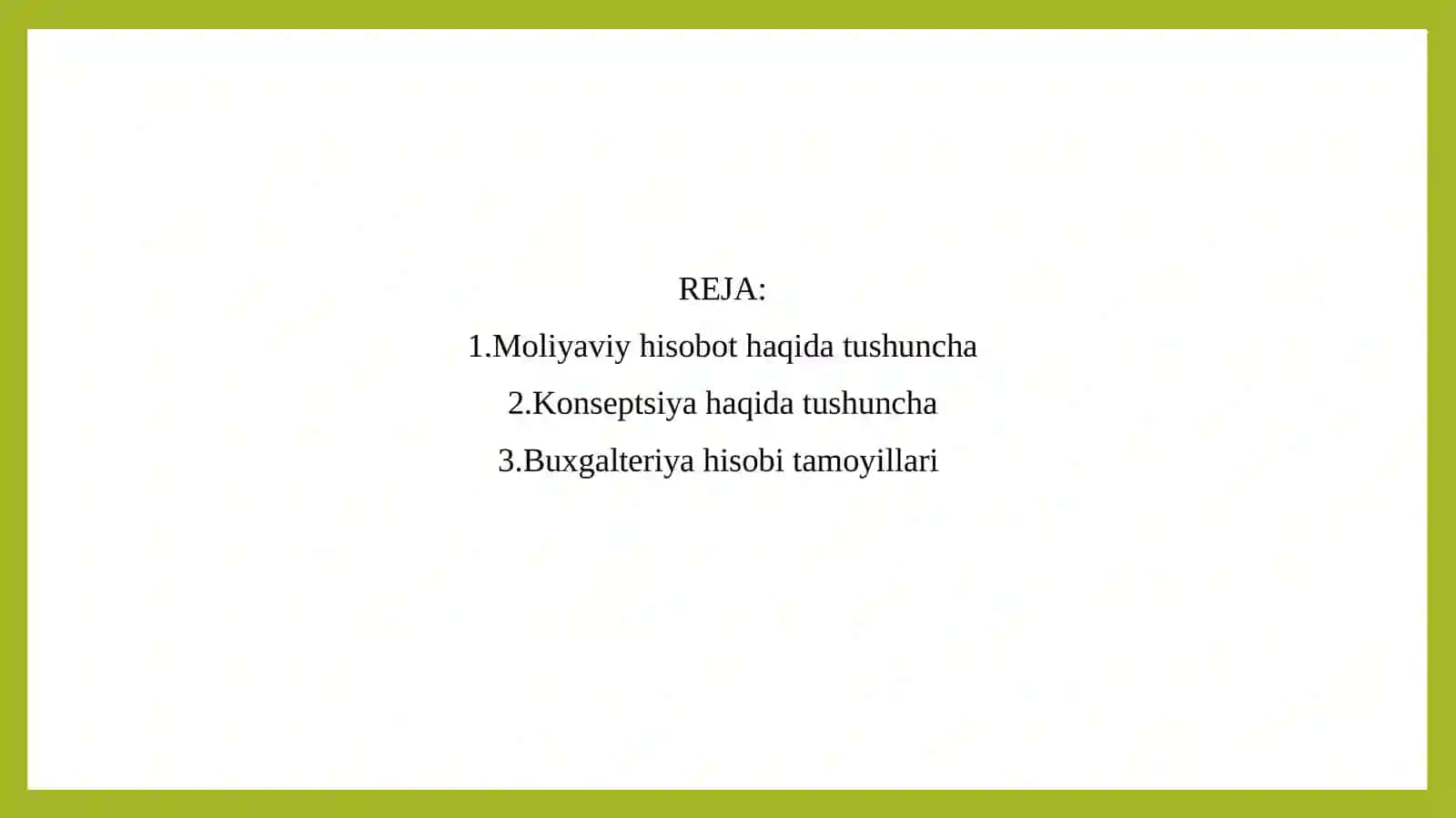 Moliyaviy Hisobotlar va Ularning Korxona Faoliyatini Baholashda Tutgan O’rni 3