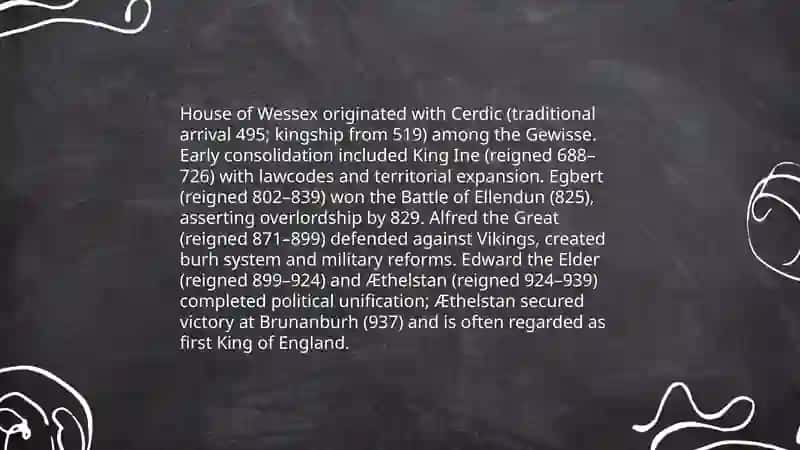 House of Wessex: origins and consolidation 3