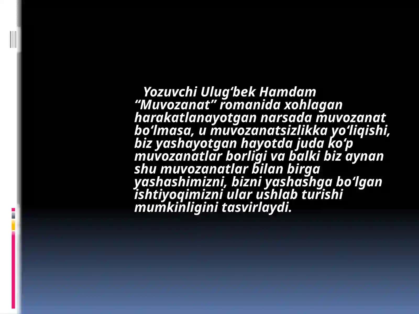 Muvozanat romanining asosiy qahramonlari 3