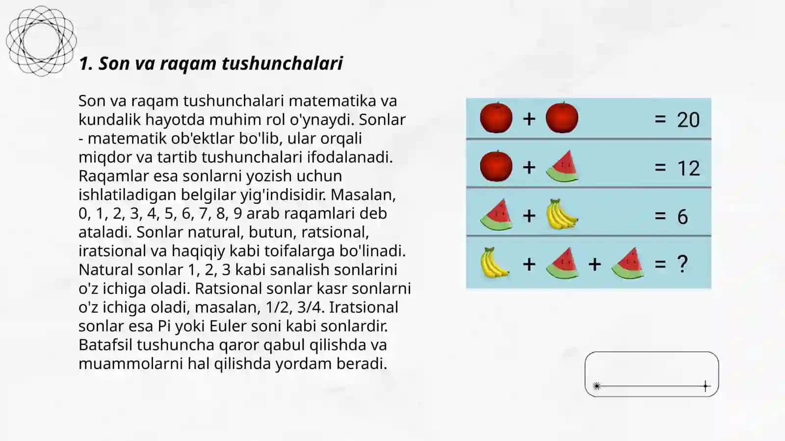 Son va raqam tushunchalari 3