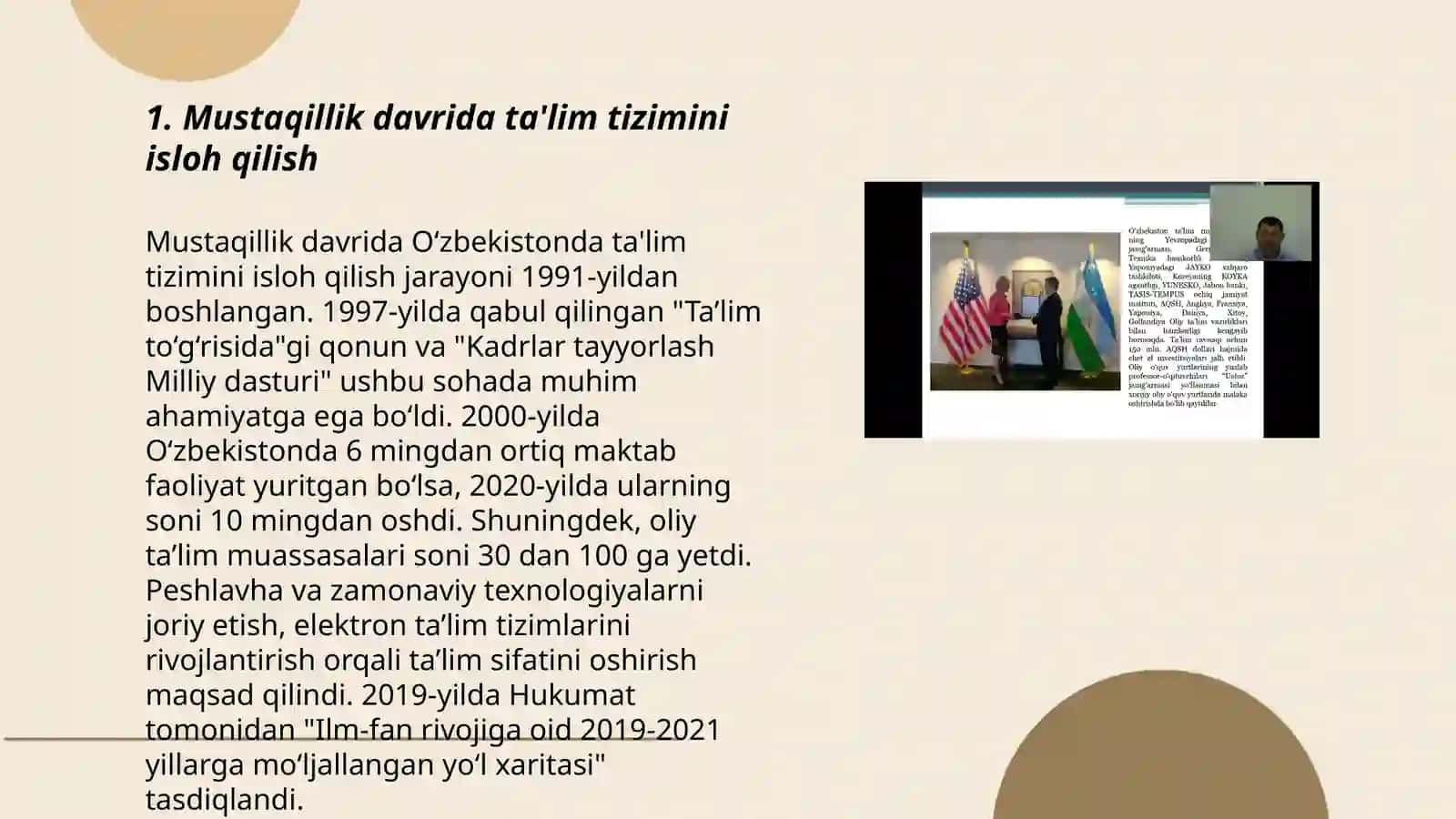 Mustaqillik davrida ta'lim tizimini isloh qilish 3