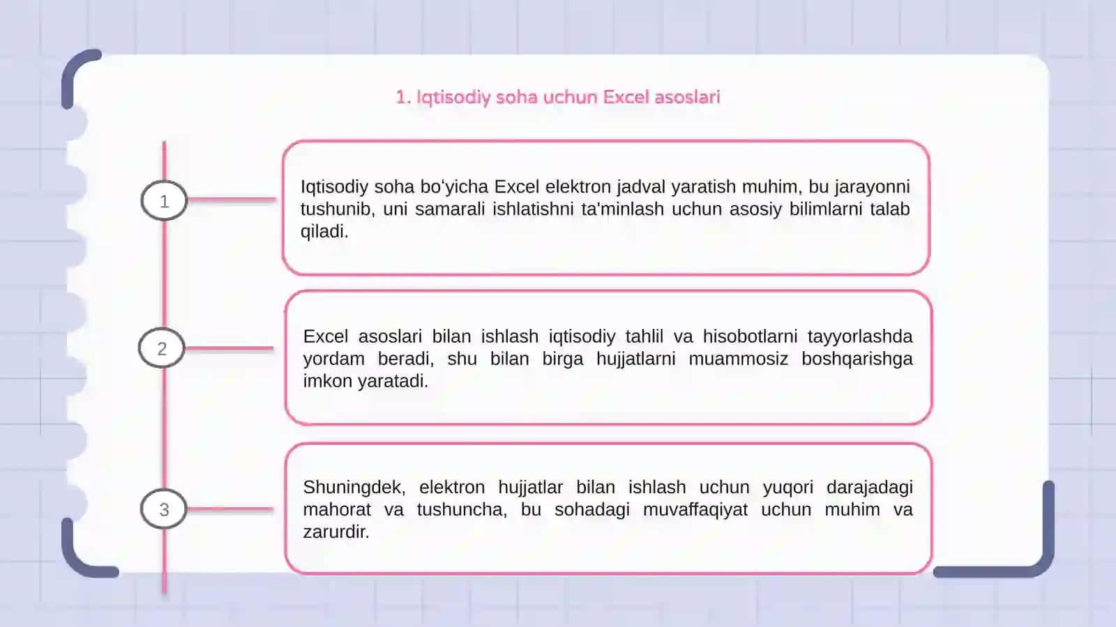 Iqtisodiy soha boʻyicha Excel asoslari 3