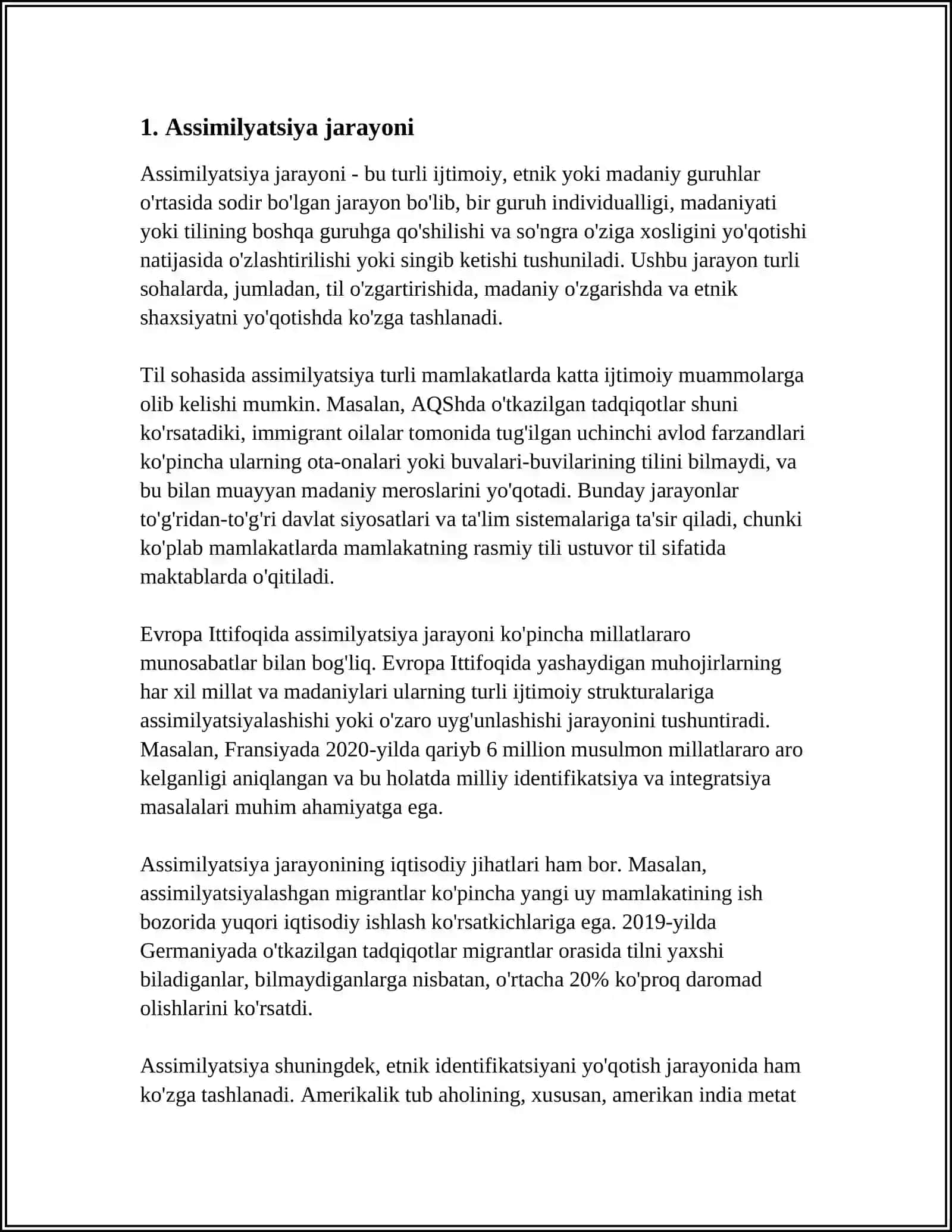 NUTQ JARAYONIDA TOVUSHLARNING O'ZGARISH XUSUSIYATLARI: KOMBINATOR O'ZGARISHLAR 3