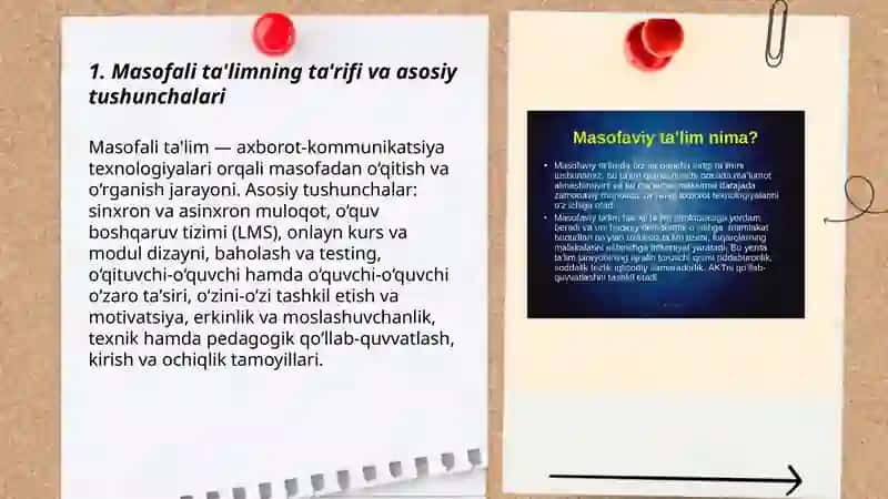 Masofali taʼlim toʻgʻrisida umumiy tushunchalar, imkoniyatlari va afzallik tomonlari 3
