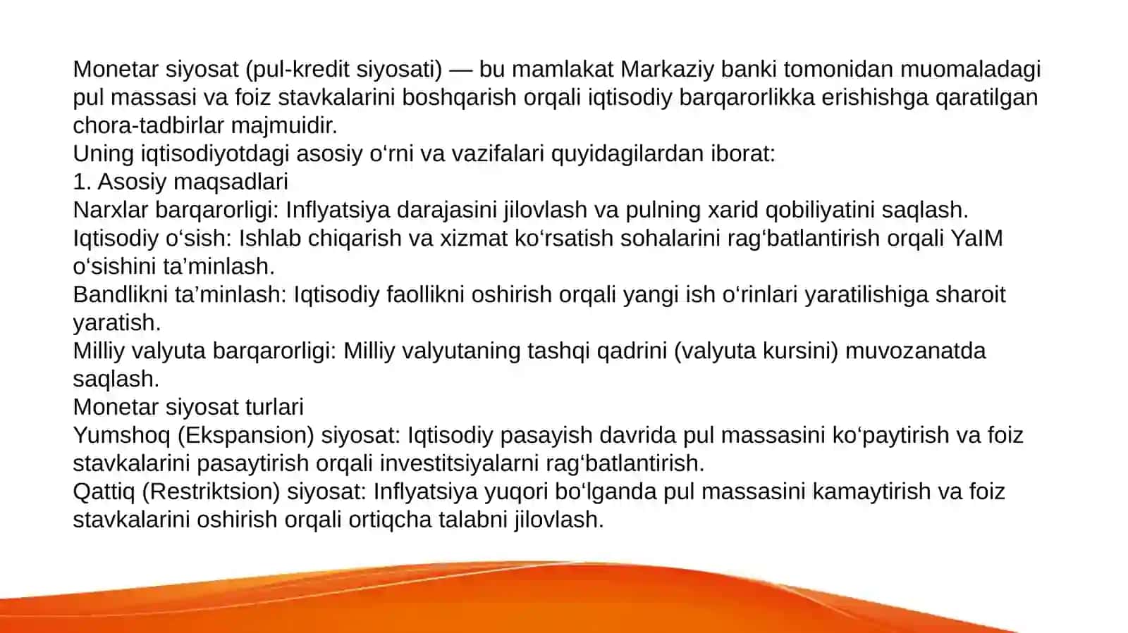 IQTISODIYOT NAZARYASI FANIDAN TAYYORLAGAN TAQDIMOTI 3