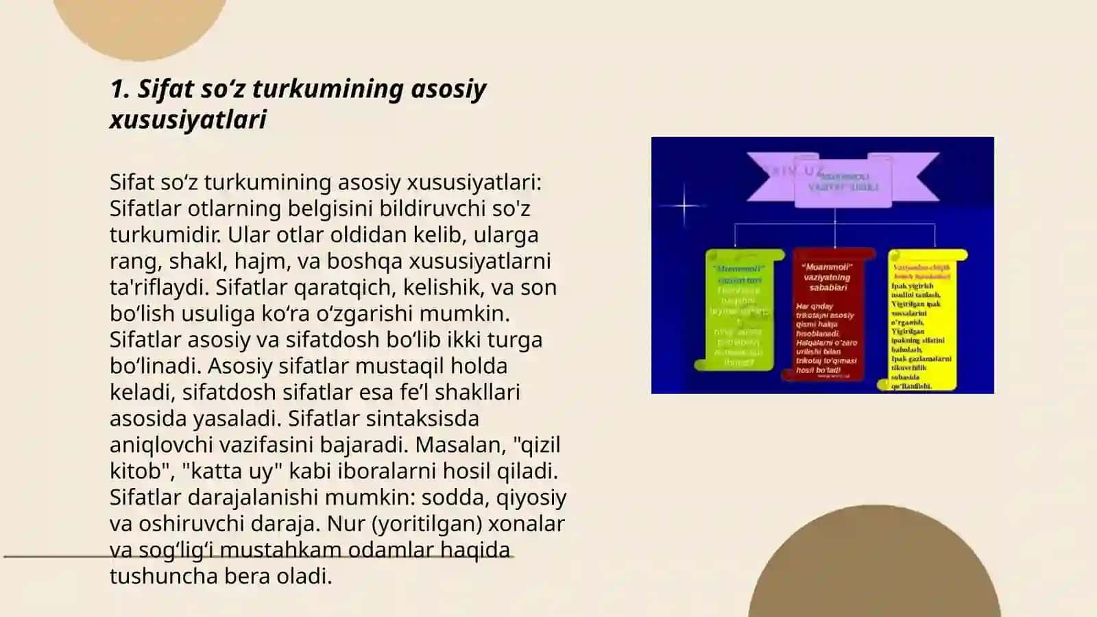 Sifat soʻz turkumini oʻrganishda interfaol usullarni qoʻllash 3