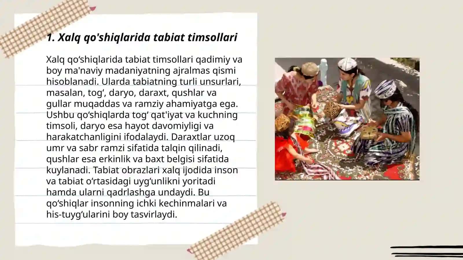 Xalq qo'shiqlaridagi timsollar 3
