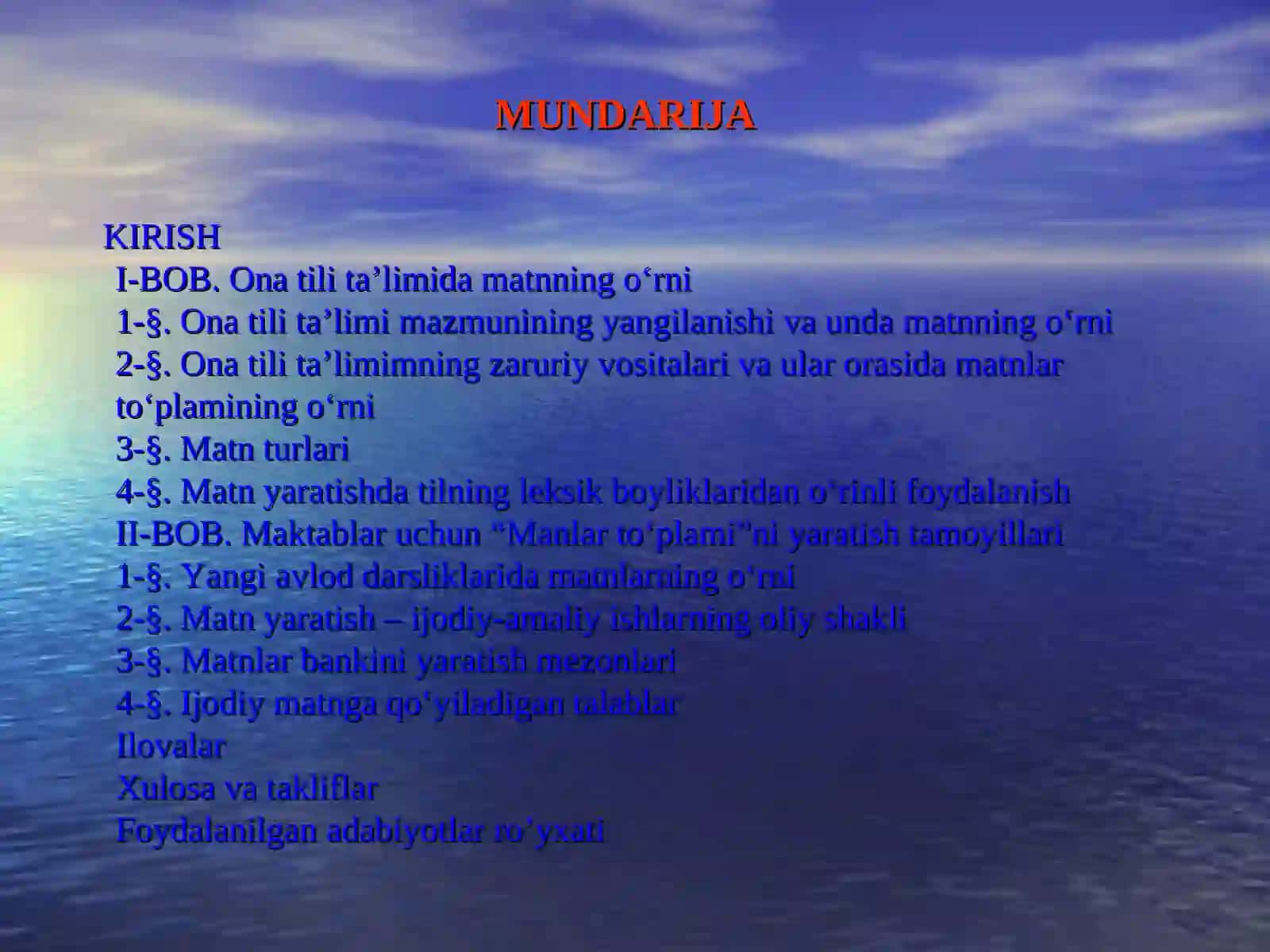 Maktab ona tili darsliklari uchun “matnlar to‘plami”ni tuzish tamoyillari 3