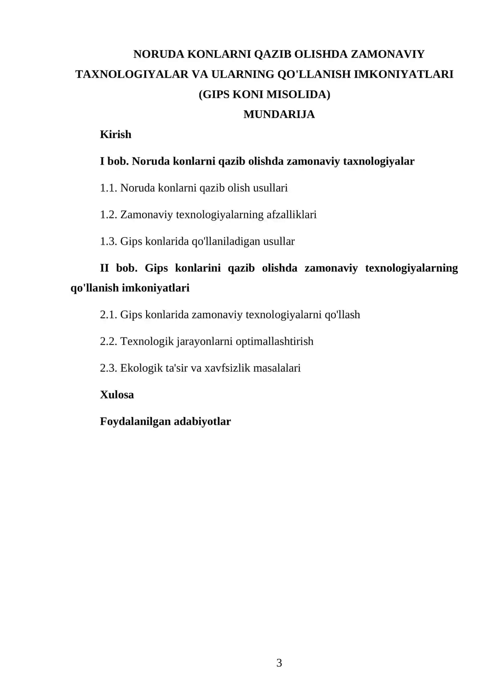 NORUDA KONLARNI QAZIB OLISHDA ZAMONAVIY TAXNOLOGIYALAR VA ULARNING QO'LLANISH IMKONIYATLARI (GIPS KONI MISOLIDA) 3