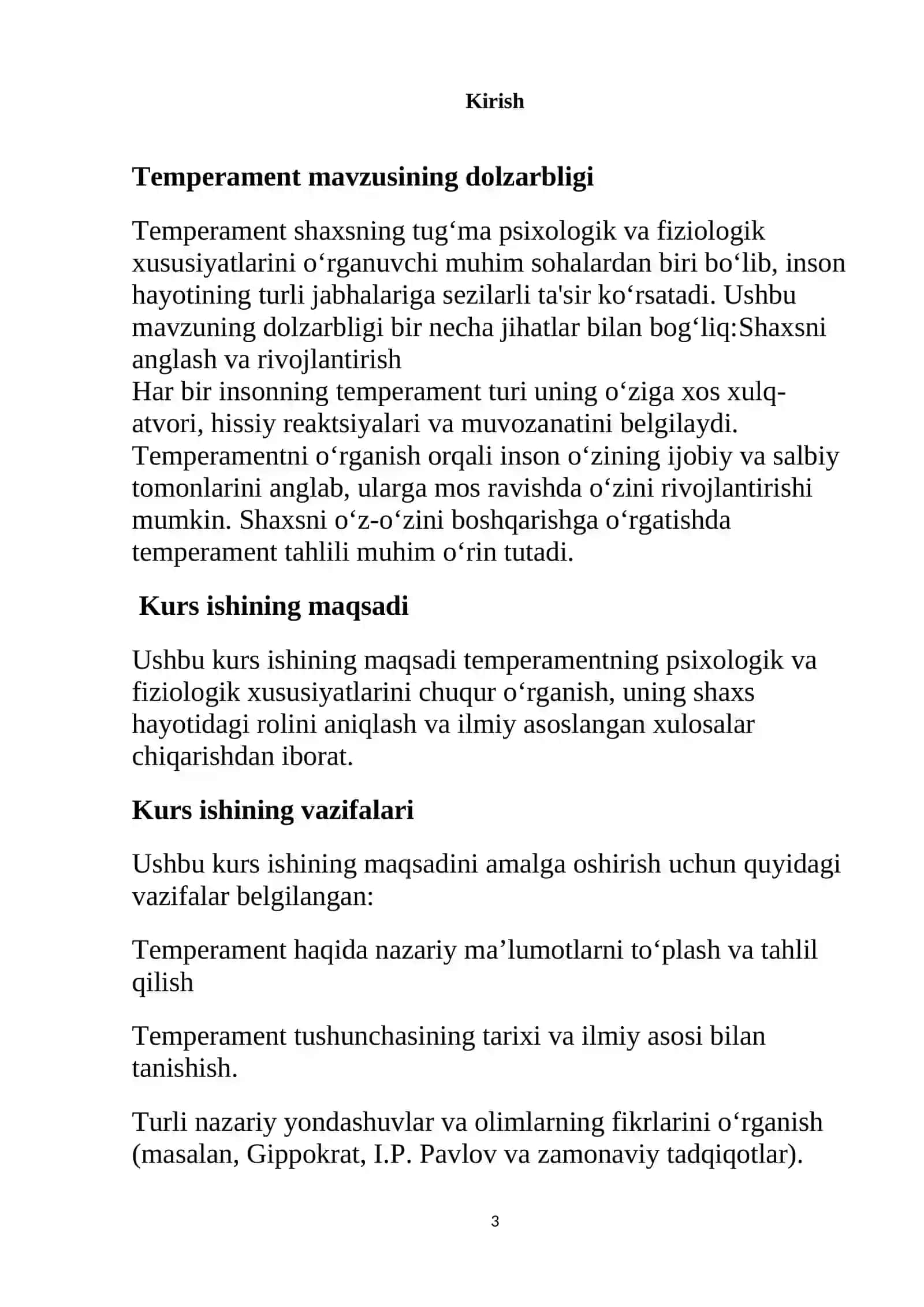 Temperament: uning psixologik tavsifi va fiziologik asoslari 3