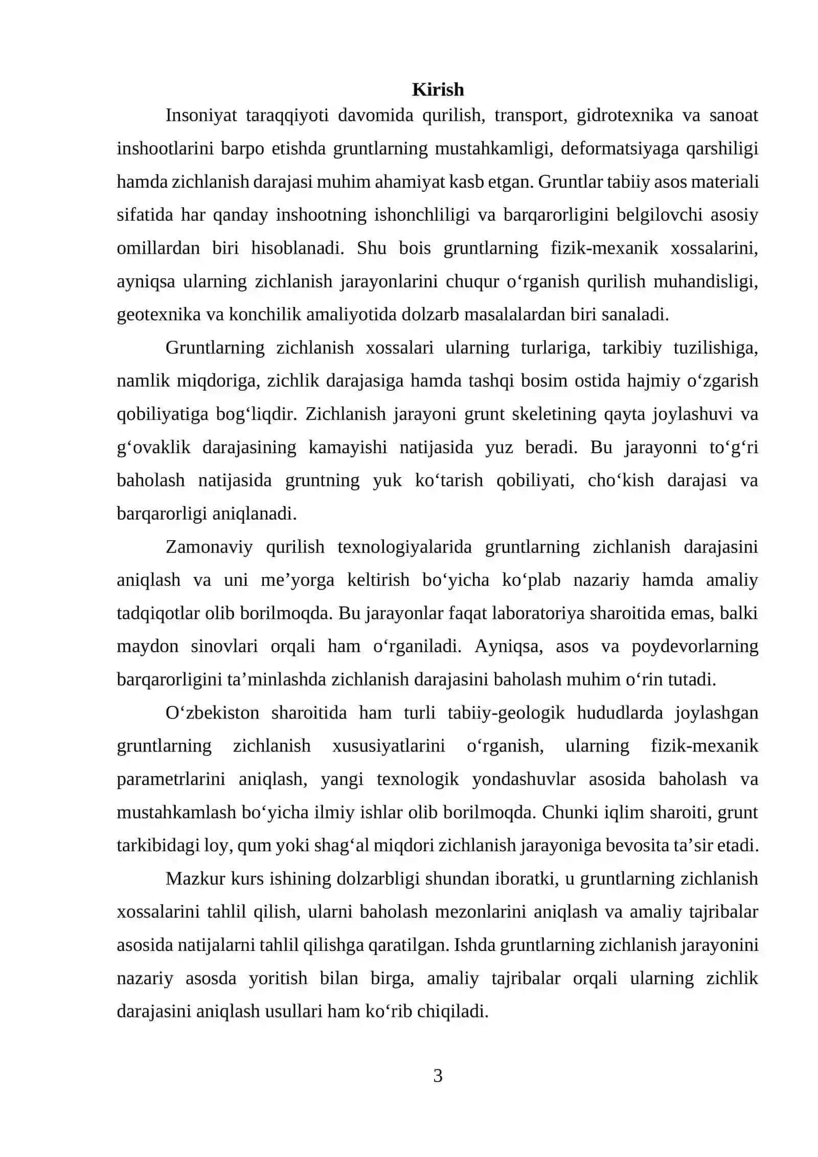 Gruntlarning zichlanish xossalari va ularni baholash 3