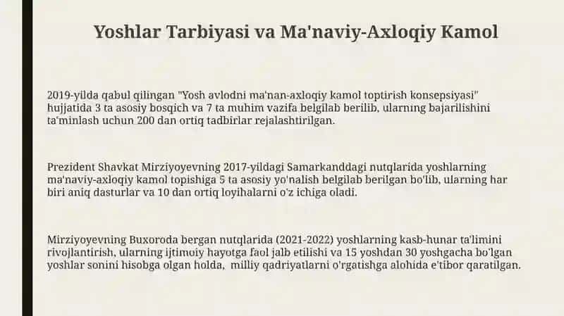 Yoshlar Tarbiyasi va Ma'naviy-Axloqiy Kamol 3