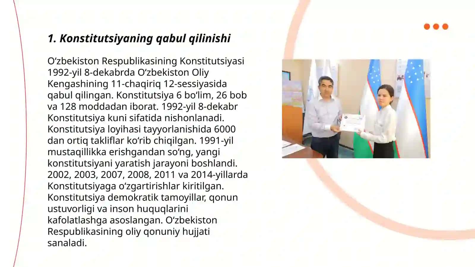 Mustaqillik yillarida davlat boshqaruvi tizimida amalga oshirilgan islohatlar 3