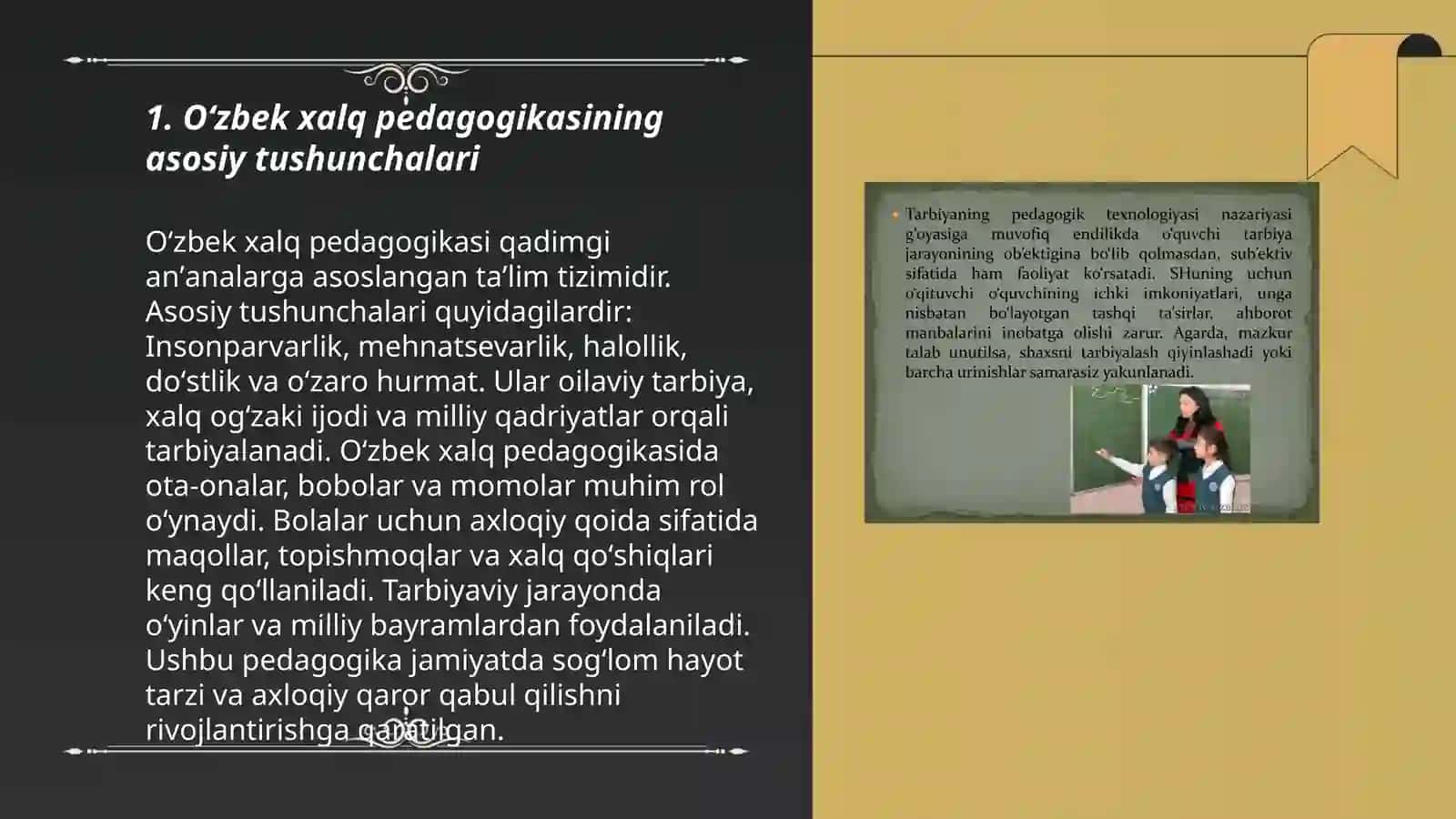 Oʻzbek xalq pedagogikasida taʼlim-tarbiya masalasining ijtimoiy xarakteri 3