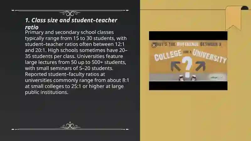 Differences between School and University 3