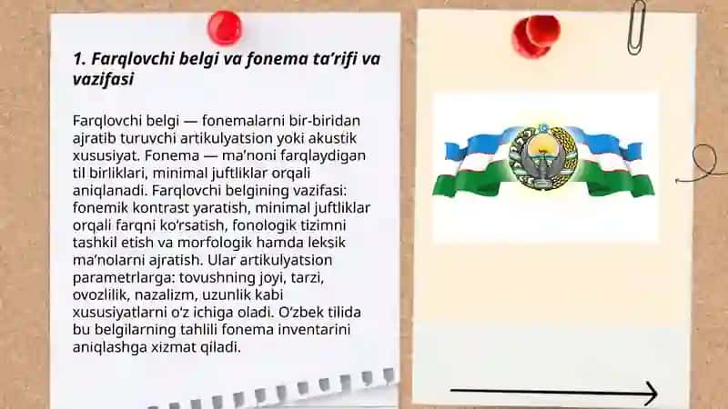Oʻzbek tili fonemalarining farqlovchi belgilari 3