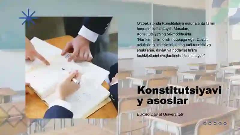 Ta'lim tizimining huquqiy-meyoriy asoslari 3
