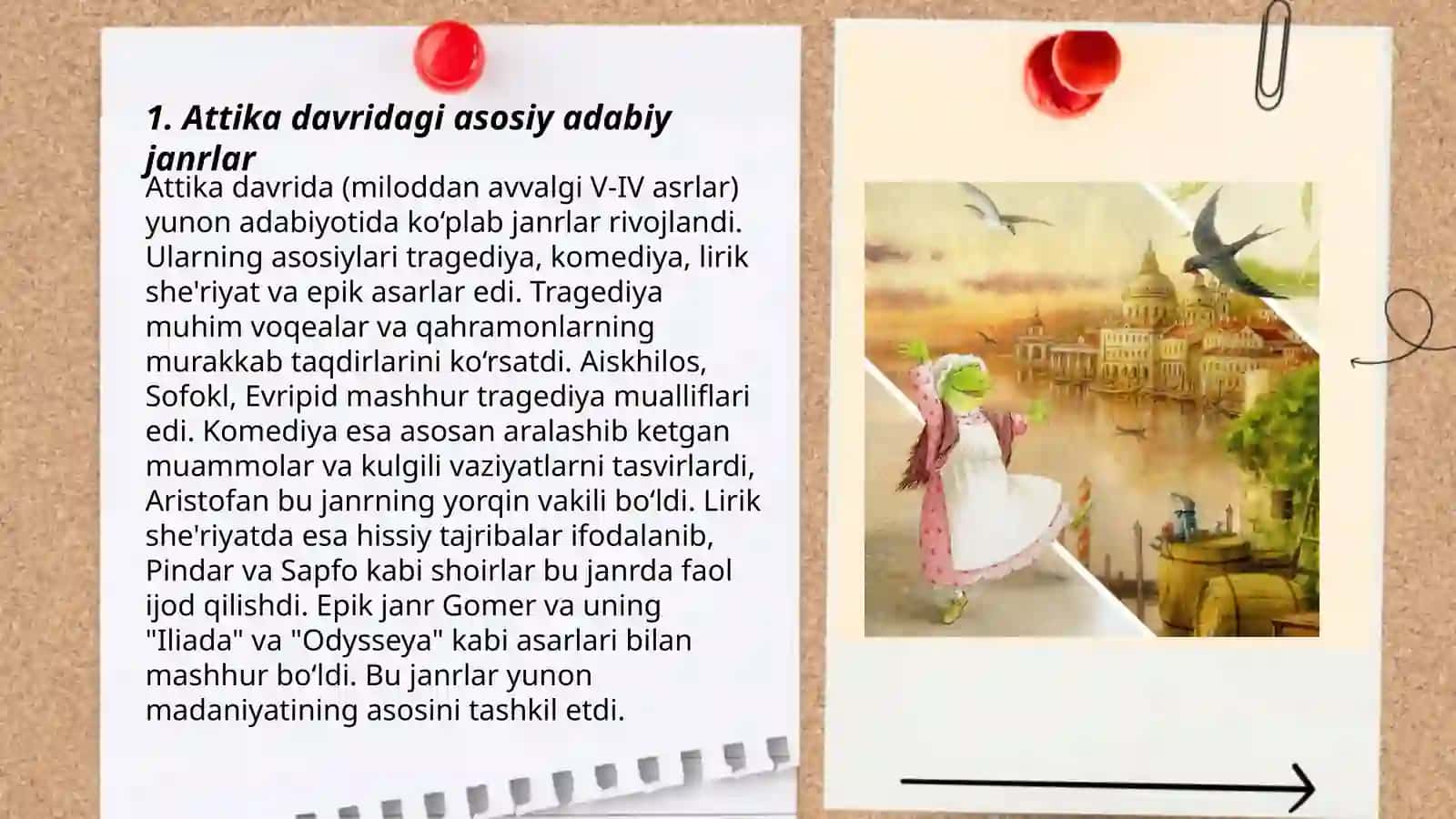 Attika davridagi asosiy adabiy janrlar 3