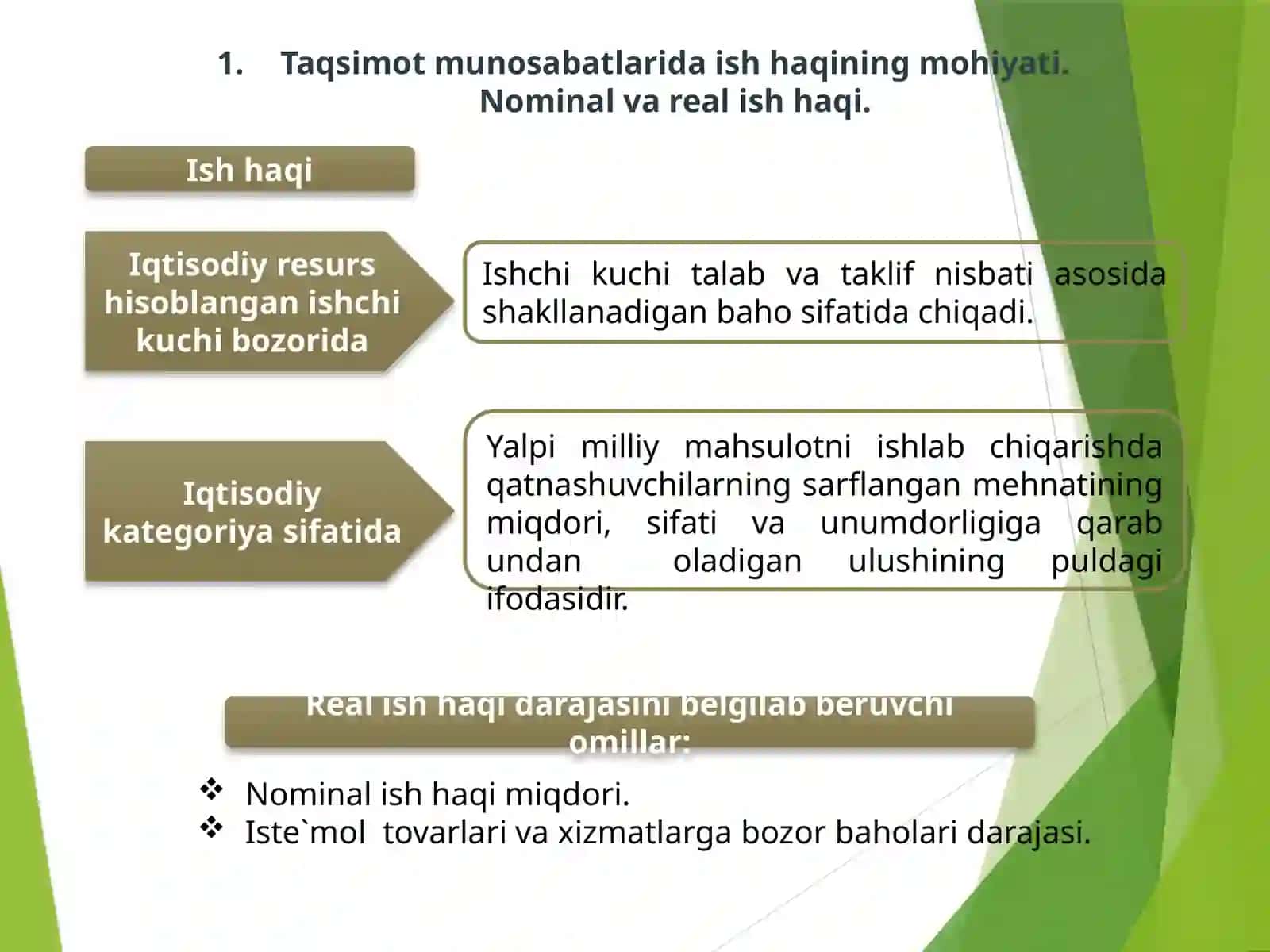 Ish haqi va mehnat munosabatlari 3