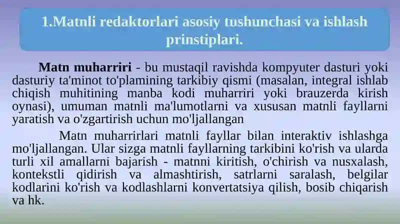Zamoiaviy matn rsdaktorlari 3