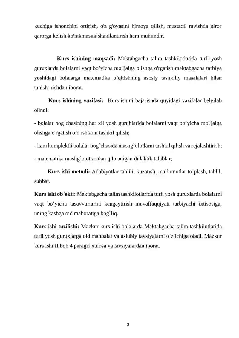 Maktabgacha talim tashkilotlarida turli yosh guruxlarda bolalarni vaqt bo’yicha mo'ljalga olishga o'rgatish 3