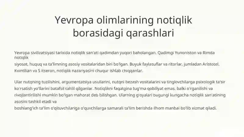 Notiqlik va nutq madaniyati 3