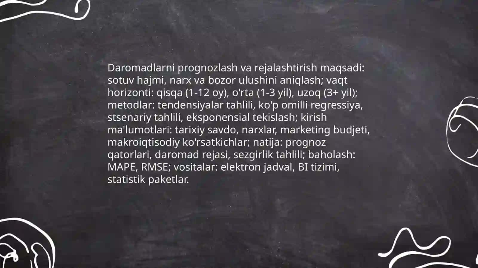 Korxona daromadlari va xarajatlarini boshqarish tizimi 3