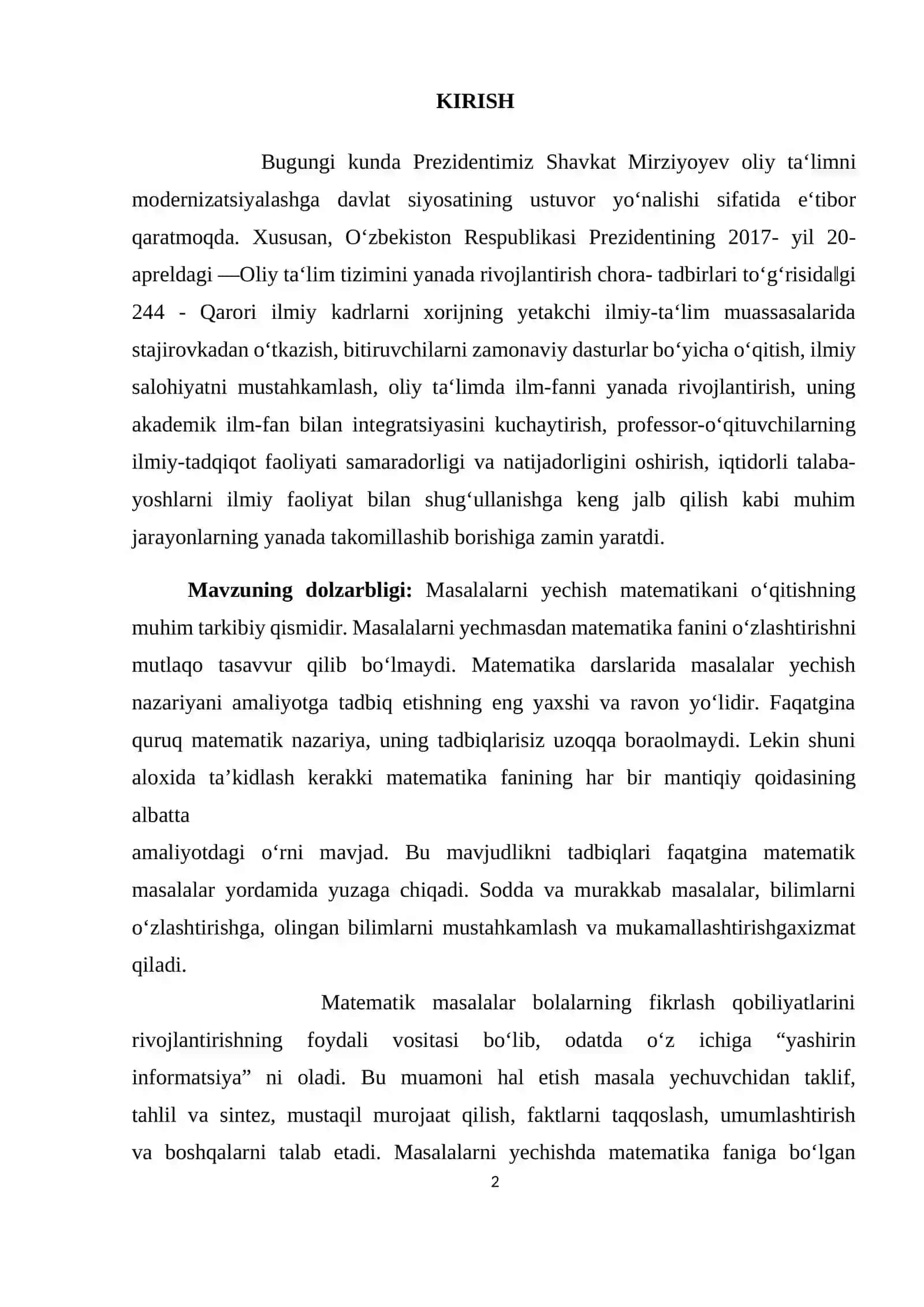 BOSHLANG’ICH SINFDA MATEMATIKA O’QITISH JARAYONIDA MEHNAT TARBIYASINI SHAKLLANTIRISH METODIKASI (1-SINF MISOLIDA) 3