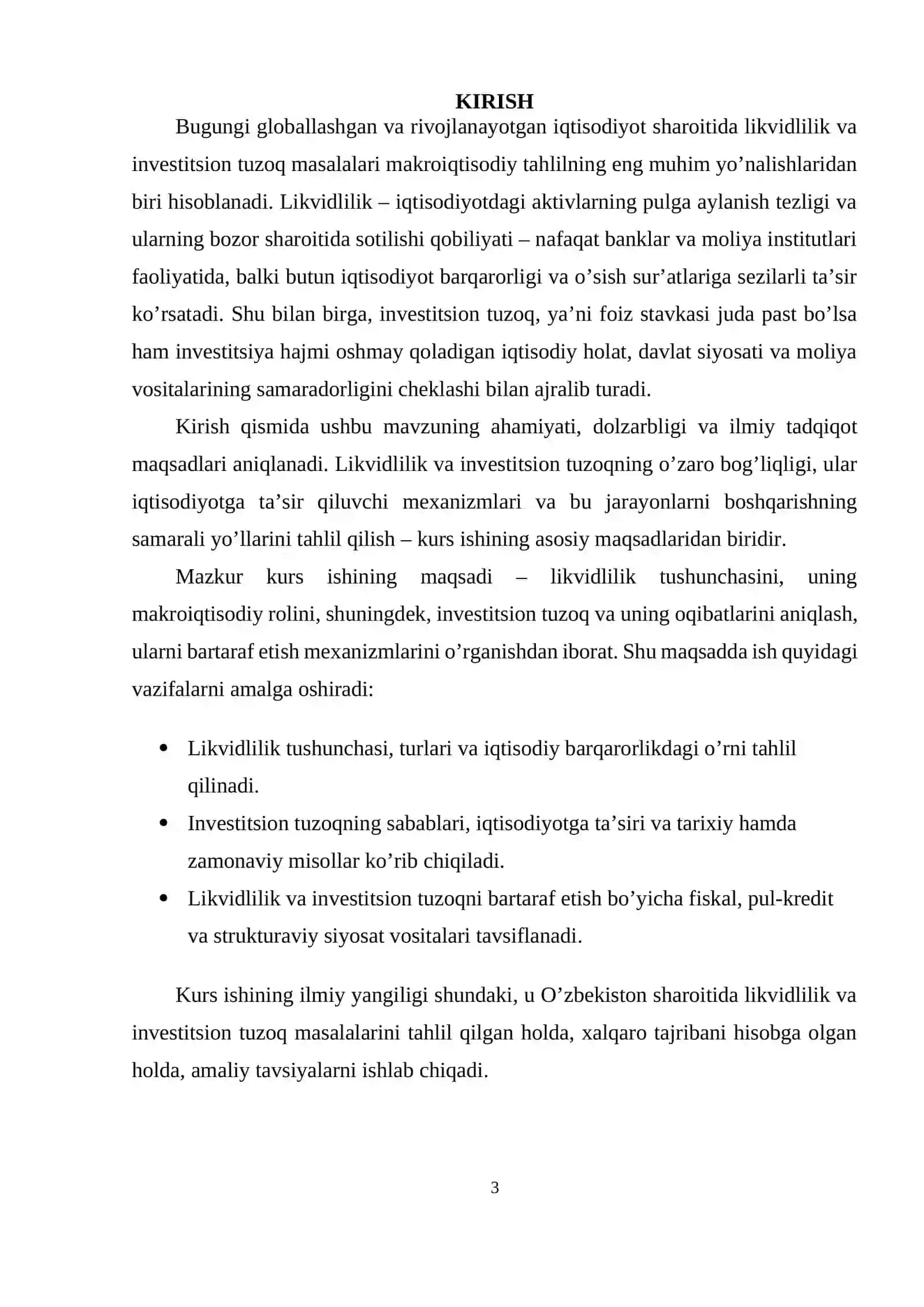 LIKVIDLILIK VA INVESTITSION TUZOQ 3