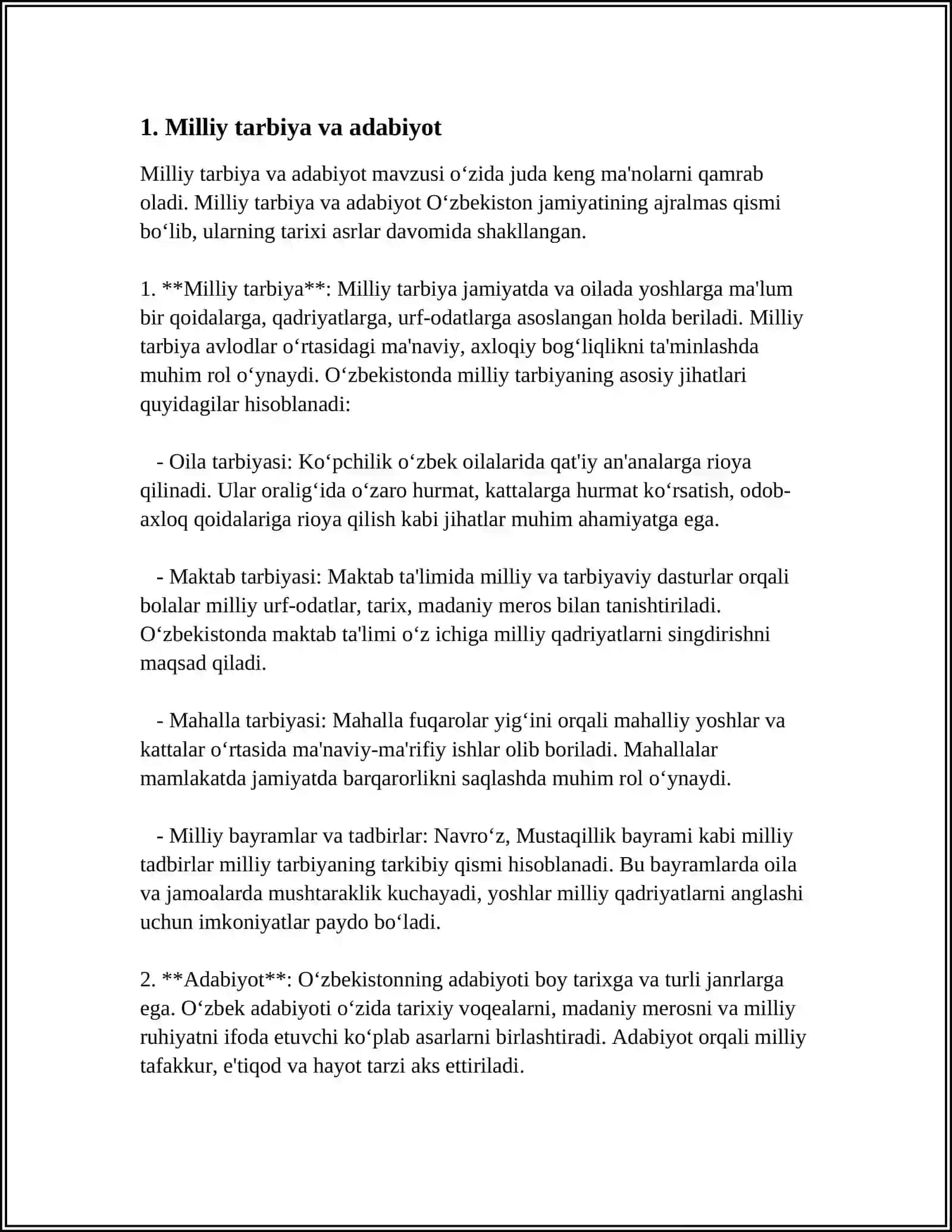 MILLIY TARBIYA ASOSLARINING BOSHQA FANLAR BILAN BOGʻLIQLIGI 3
