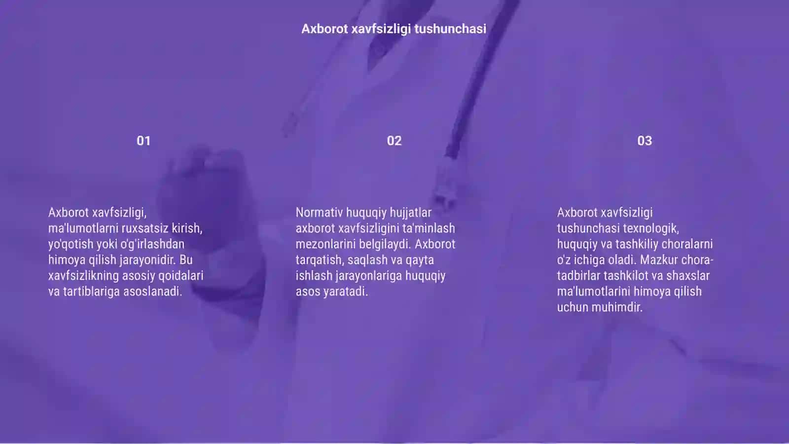 Normativ huquqiy hujjatlar bilan axborot xavfsizligi 3