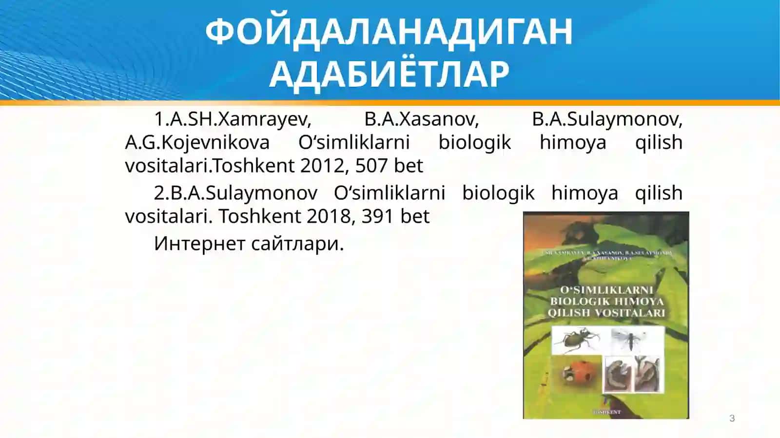 O‘simliklarning biologik kurashi 3